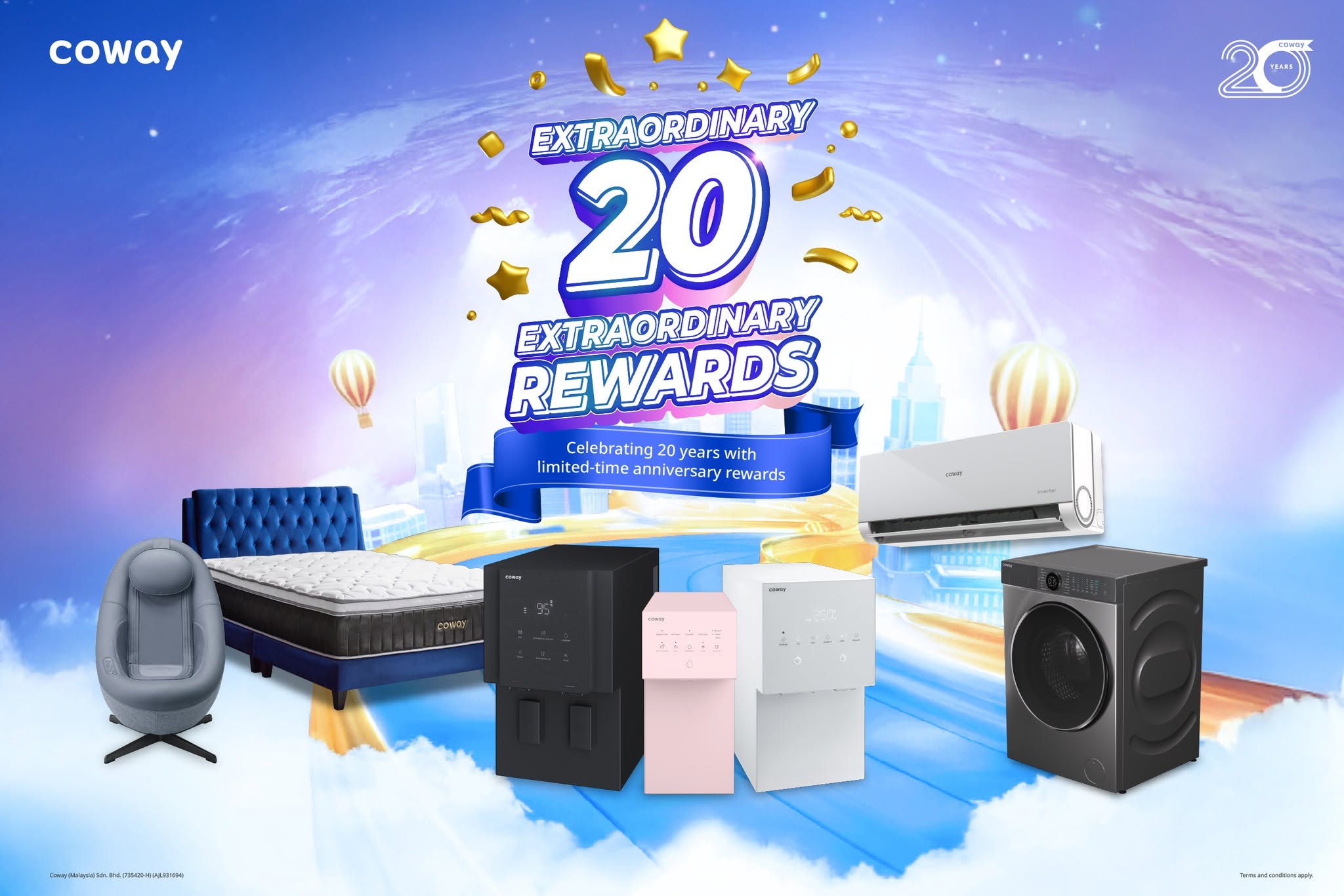 Coway — Extraordinary 20 Anniversary Rewards